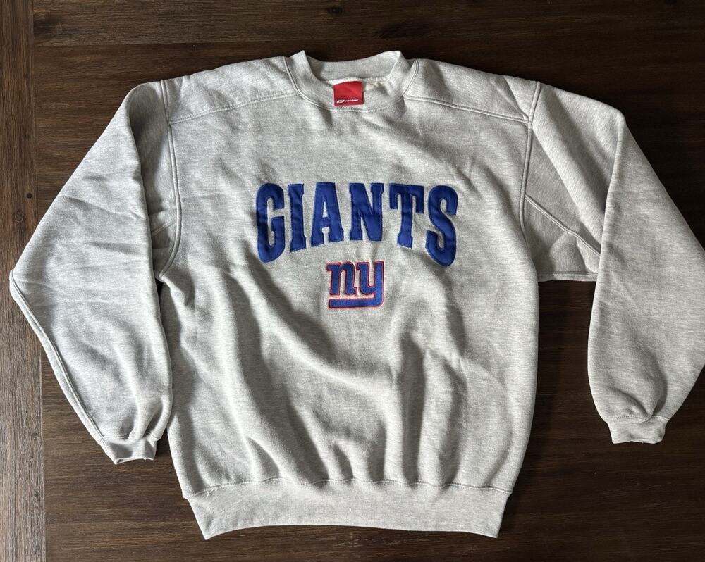 New York Giants NFL Sweatshirt Rebook Size XL Vintage Y2K Fleece Crewneck